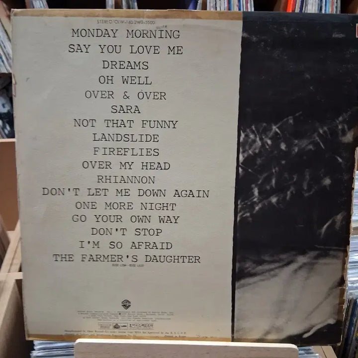[BUNJANG] Fleetwood Mac Live Double LP Vinyl Record / 희귀 소장가치 더블 LP 플리트우드 맥 라이브 할인
