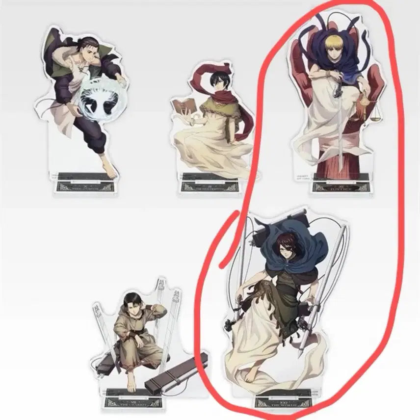 [BUNJANG] Attack on Titan Ichiban Kuji Acrylic Stand Set (Armin, Hange) Bundle / 진격의 거인 제일복권 선택과 결과 i상 아크릴 스탠드 (아르민,한지) 일괄