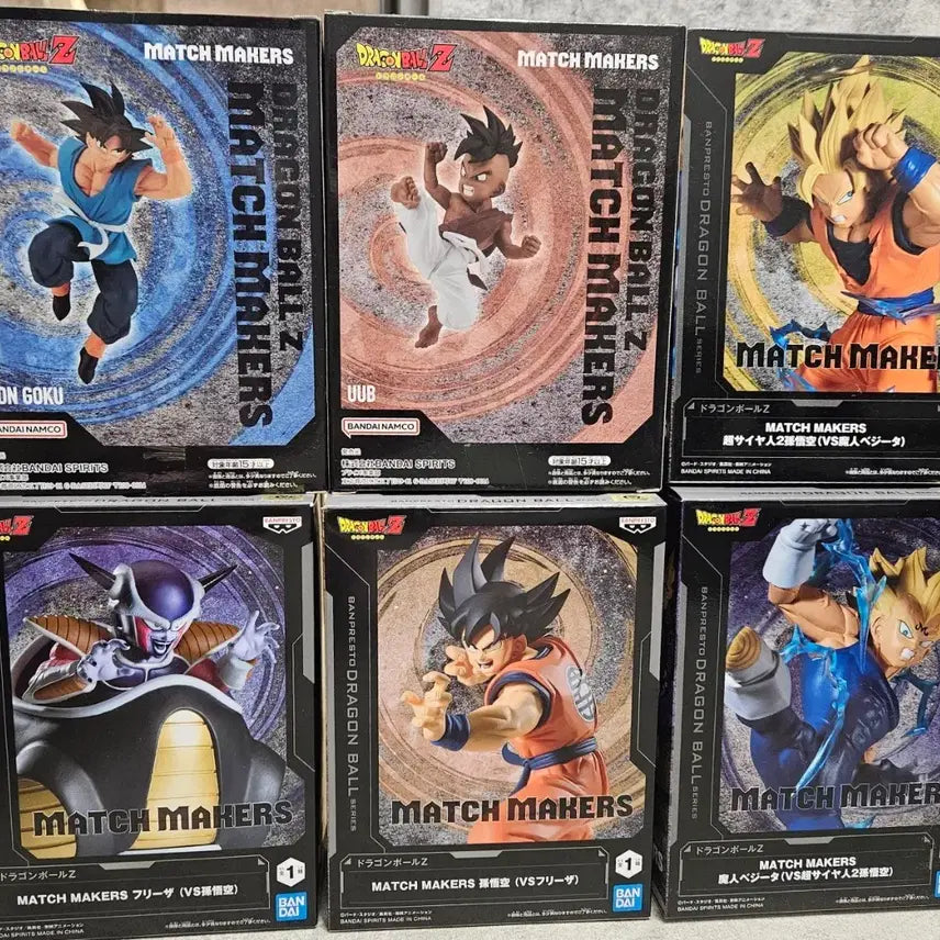 [BUNJANG] Match Maker Dragon Ball 6 Figure Set with Acrylic Bases (Japan Domestic) / 매치메이커 드래곤볼 6종세트 (일본내수용-아크릴베이스포함)