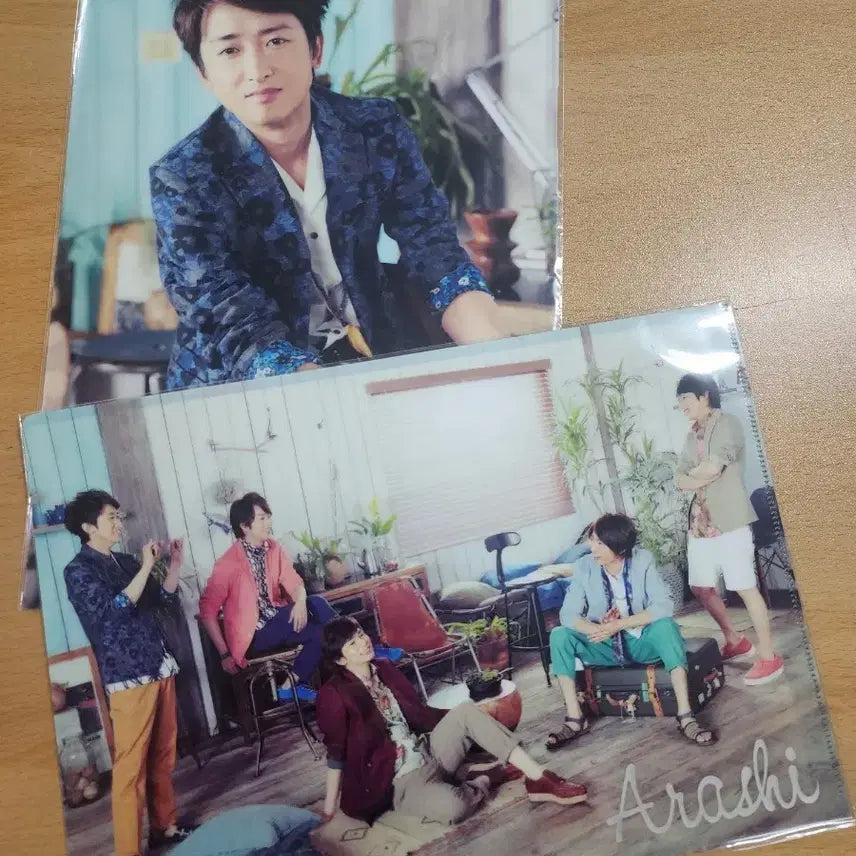 [BUNJANG] Arashi Photo File Set (2 Types) - Satoshi Ohno &amp; Group Photos / 아라시 포토파일 2종 세트