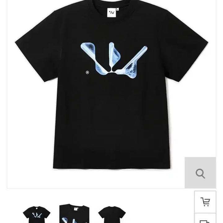 [BUNJANG] OOTART Wood Logo T-Shirt Black Small / 우즈 오오타트 블랙 본 로고 s 사이즈