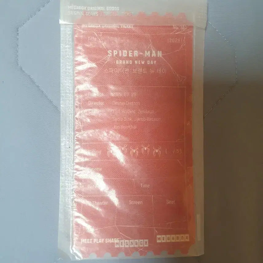 [BUNJANG] Spider-Man: No Way Home Original Ticket Set Type A / 스파이더맨 브랜드 뉴 데이 메가박스 오티 오리지널티켓 a타입 (안전포장)