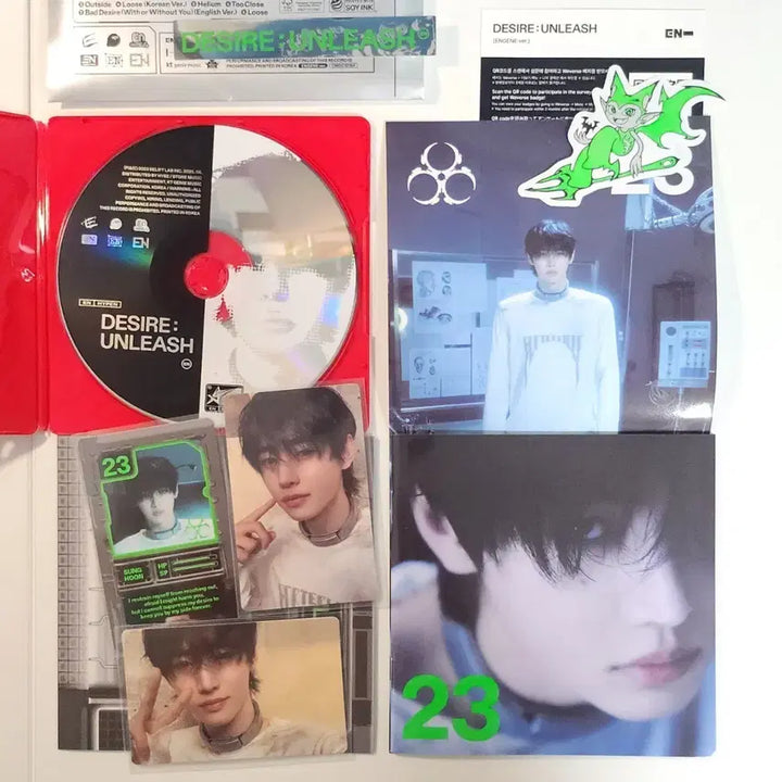 [BUNJANG] ENHYPEN Mini Album Vol. 6 Desire: Unleash Sunghoon Full Set / 엔하이픈 미니 6집 desire: unleash 엔진반 성훈 풀셋