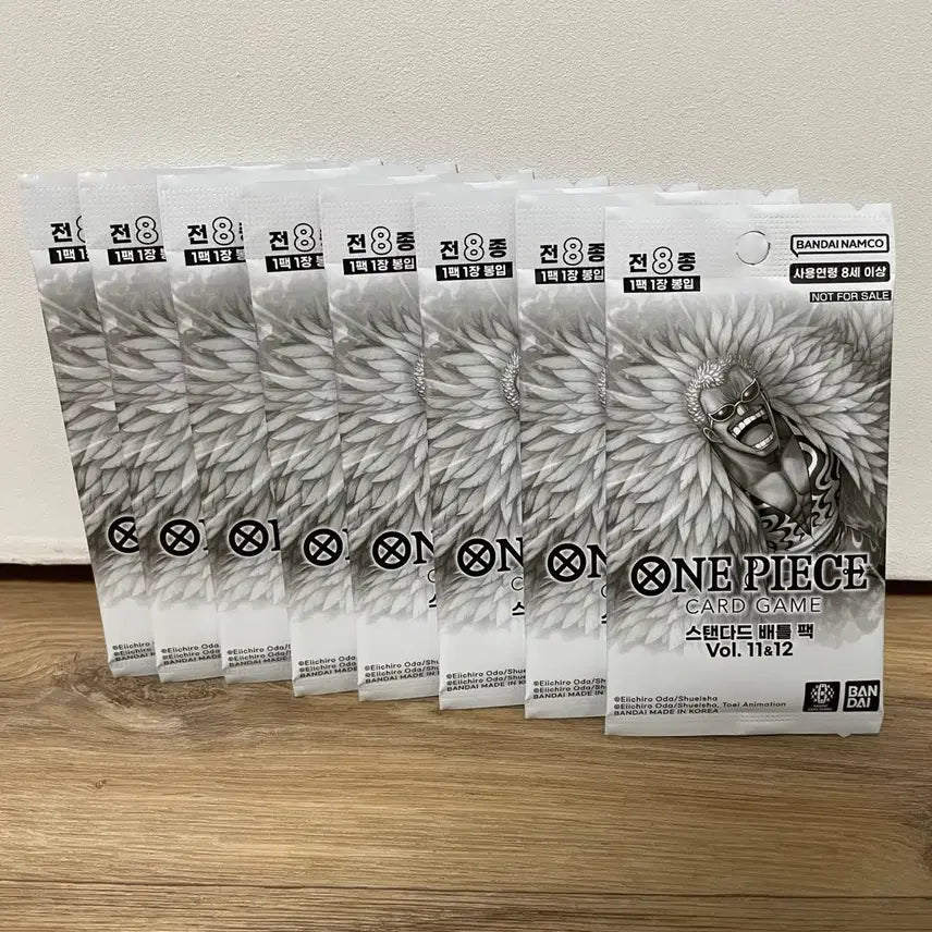 [BUNJANG] One Piece Card Game Standard Battle Pack Vol. 11 &amp; 12 Bundle Set (8 Cards) / 원피스 카드게임 스탠다드 배틀팩 Vol.11&amp;12 일괄 8장