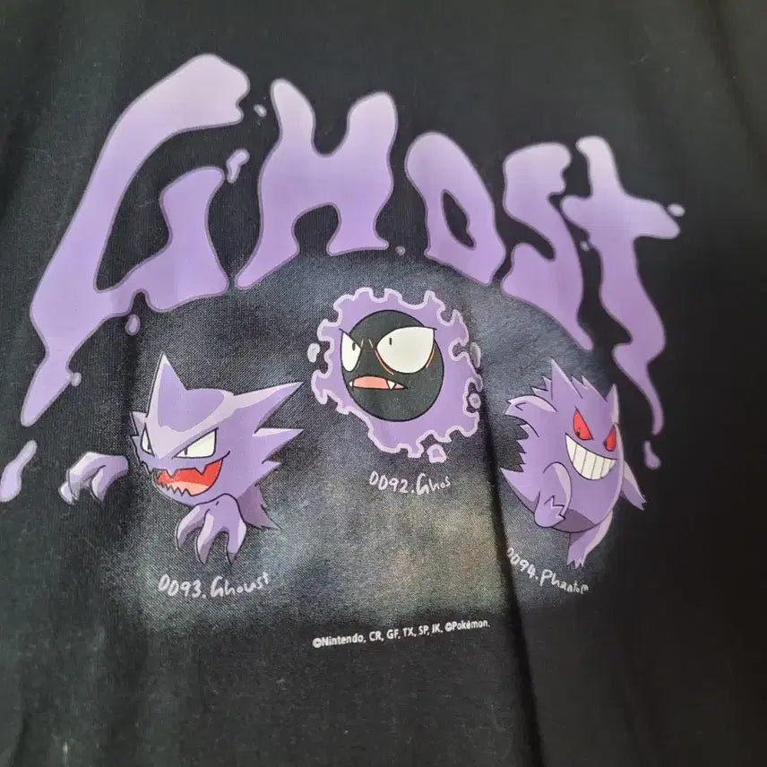 [BUNJANG] SPAO Pokemon Ghost Gengar Short Sleeve T-Shirt XL / 스파오 포켓몬 고스트 팬텀 반팔 엑라