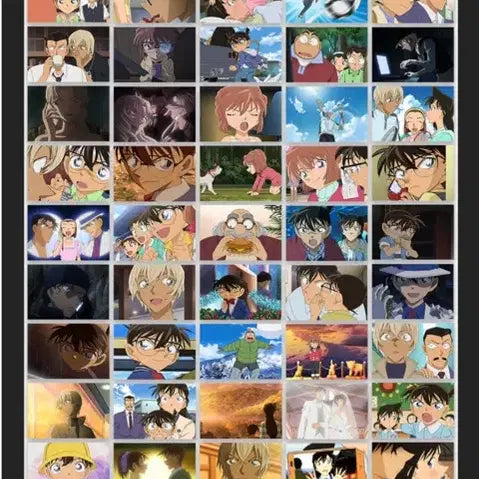 [BUNJANG] Detective Conan Postcard Set (100 pcs) featuring Kaito Kid, Heiji, Amuro, Haibara / 코난 엽서 세트 100장 판매 괴도키드하인성아무로하이바라