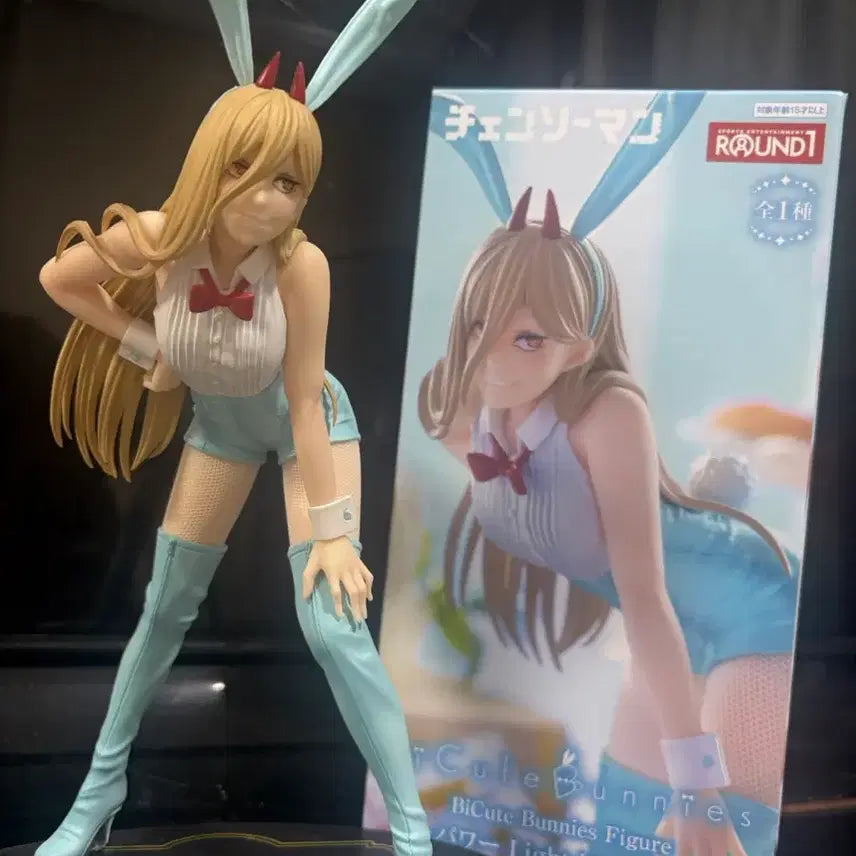 [BUNJANG] Chainsaw Man Power BiCute Bunnysuit Figure - Light Blue Version / 체인소맨 바니걸 파워 BiCute 피규어