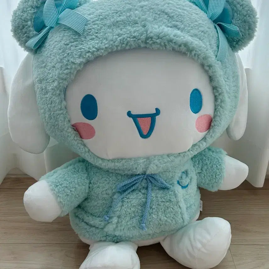 [BUNJANG] Sanrio Cinnamoroll Large Bear Hood Plush / 산리오 시나몬롤 베어후드 대형인형