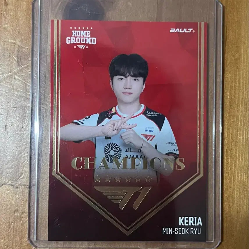 [BUNJANG] T1 Faker Homeground Bault Champions Card / T1 홈그라운드 한정판 bault 챔피언스 레어 카드 ST 케리아