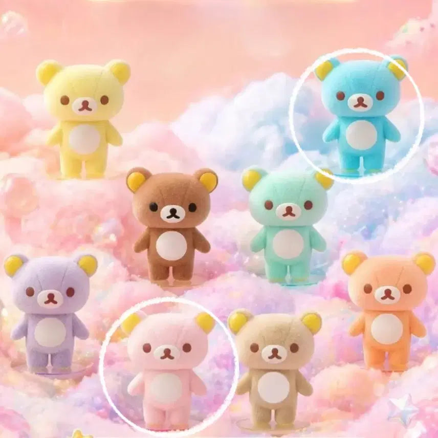 [BUNJANG] Rilakkuma Sherbet Figure Blue Pink / 리락쿠마 샤베트 피규어 블루 핑크