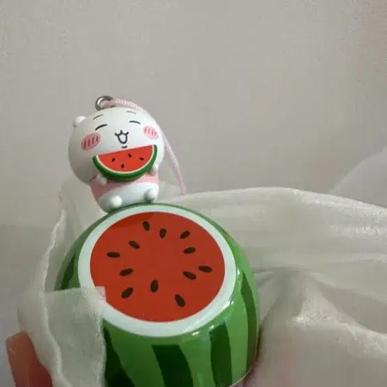 [BUNJANG] Chiikawa Fu-ring Landscape Ceramic Figurine (Opened) / 치이카와 풍경 애니마이 쿠지 치이카와 후우링