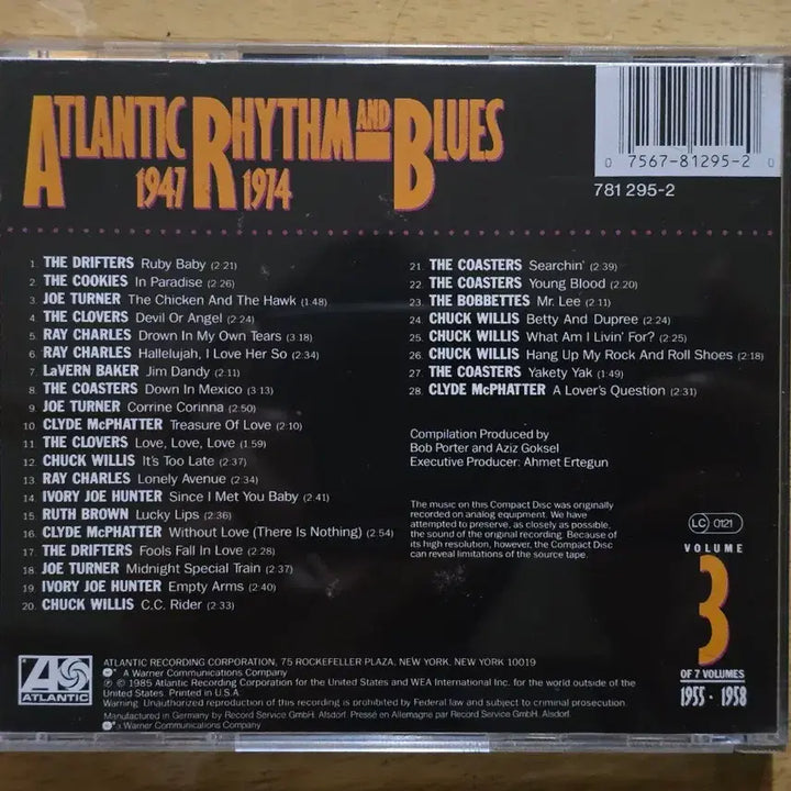 [BUNJANG] Atlantic Rhythm &amp; Blues 1947-1974 - Volume 3 CD / CD 음반 Atlantic Rhythm &amp; Blues 1947-1974 - Volume 3