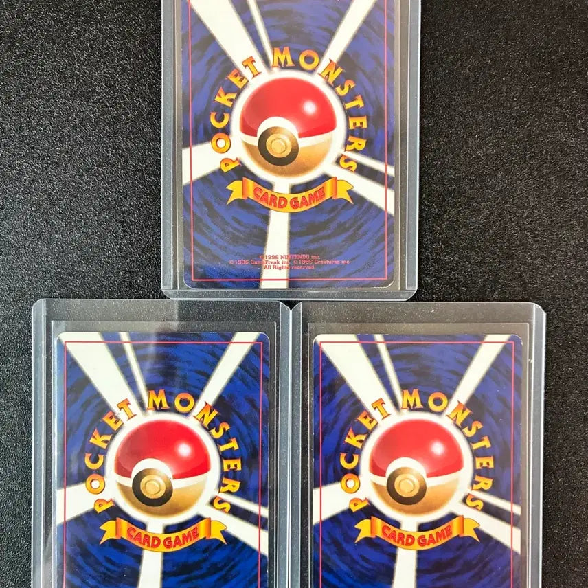 [BUNJANG] 1996 Japanese Vintage Pokemon Cards Charmander, Bulbasaur, Squirtle Set / 1996 일판 파이리 이상해씨 꼬부기 빈티지 포켓몬카드