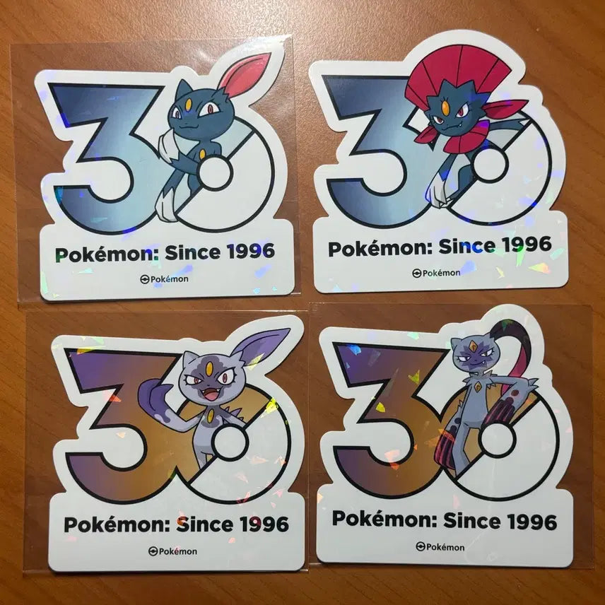[BUNJANG] Pokemon 30th Anniversary Sticker Set - Delibird, Hisuian Delibird / 포켓몬 30주년 스티커 포푸니 포푸니라 히스이포푸니 포푸니크