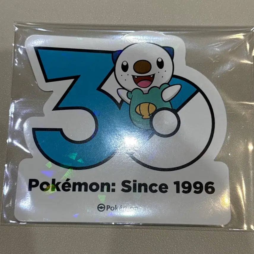 [BUNJANG] Pokemon 30th Anniversary Sticker - Oshawott / 포켓몬스터 30주년 스티커 - 수댕이