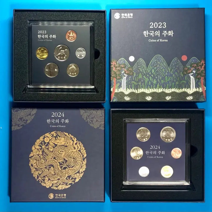 [BUNJANG] Bank of Korea Mint Set 2023-2024 (4 Sets) / 2023년 &amp; 2024년 한국은행 민트세트 2개씩 (총 4개)