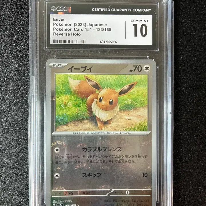 [BUNJANG] CGC 10 Graded Japanese Eevee Reverse Holo Pokemon Card / CGC 10등급 일판 이브이 리버스홀로 포켓몬카드