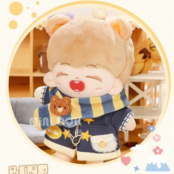 [BUNJANG] 20cm Minidoll Baby Coat Navy / 20cm 20깅 솜인형 의상 옷 미니돌 베베코트 네이비 무나