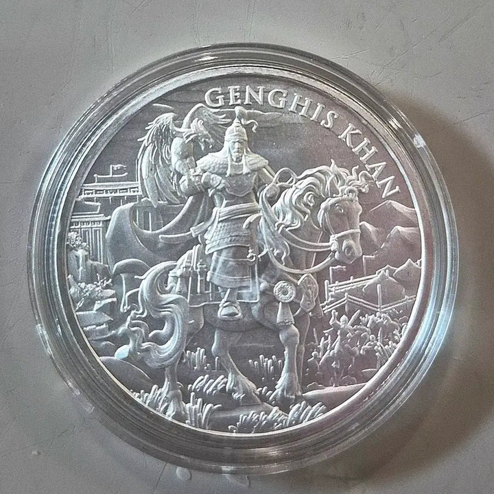 [BUNJANG] Genghis Khan 1oz 99.99 Fine Silver Coin / 징기스칸 1온스 99.99 은화