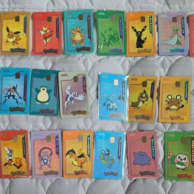 [BUNJANG] Pokemon Izle Transportation Card Set (30 Variants) / 포켓몬 이즐 교통카드 30종 전종