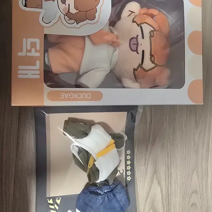 [BUNJANG] Pixelie DeokGye Plush + Outfit Bundle Set / 픽셀리 덕개 솜인형+옷