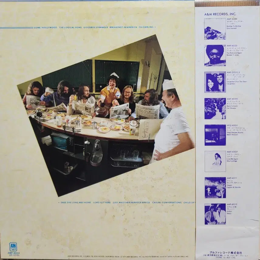 [BUNJANG] Supertramp Breakfast in America Vinyl LP / Superttramp 수입 LP
