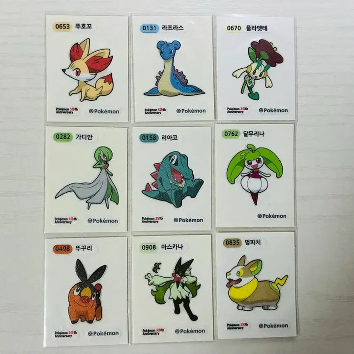 [BUNJANG] Pokemon 30th Anniversary Stickers / 포켓몬스터 30주년 띠부실 판매합니다