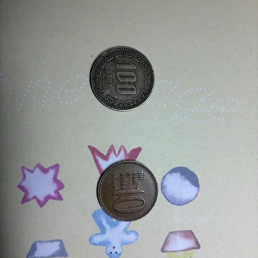 [BUNJANG] 1982 Matte 100 Won Coin, 1969 10 Won Coin / 희귀동전 판매해요! 1982년 무광100원, 1969년 10원