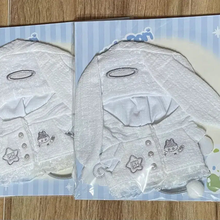 [BUNJANG] 10cm Doll Clothes White Y2K Idol Set / 10cm 인형옷 솜인형옷 누이 의상 세트 화이트 y2k 아이돌 흰색