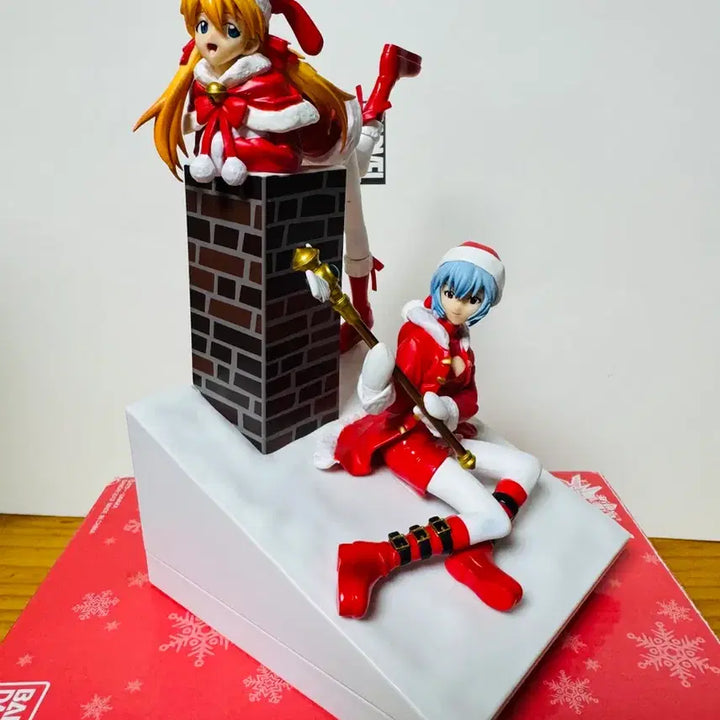 [BUNJANG] Evangelion Rei Ayanami Asuka Langley Christmas Figure / 에반게리온 레이 아스카 크리스마스 피규어
