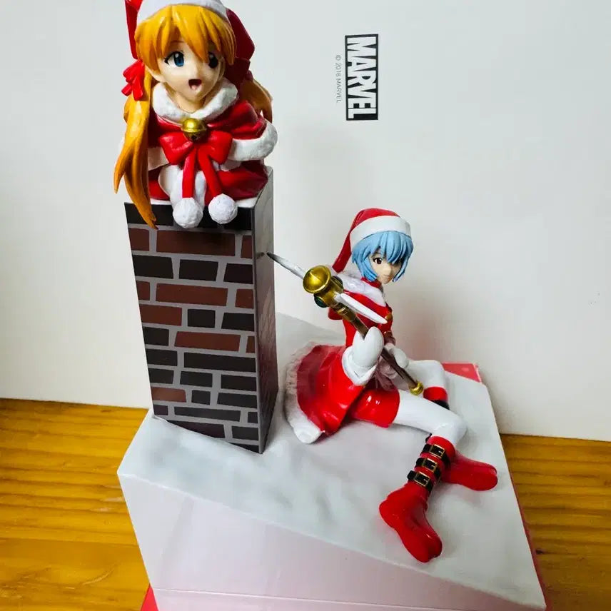 [BUNJANG] Evangelion Rei Ayanami Asuka Langley Christmas Figure / 에반게리온 레이 아스카 크리스마스 피규어