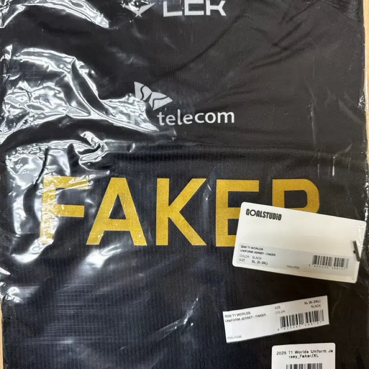 [BUNJANG] T1 Faker 2025 Worlds 5-Star Jersey XL / XL T1 티원 2025 월즈 페이커 유니폼 5성