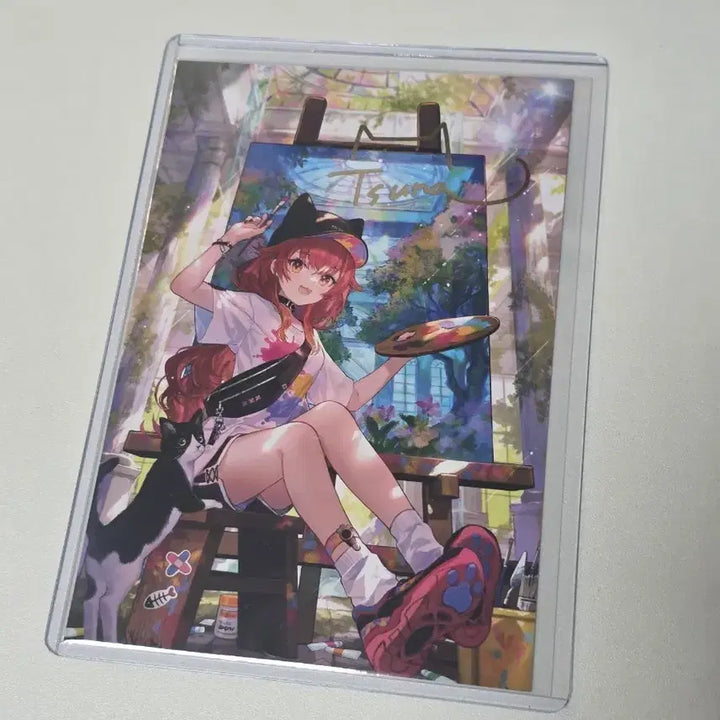 [BUNJANG] VSPO! Nekota Tsuna 2024 Birthday Gold Foil Signed Postcard / 브이스포 VSPO! 네코타 츠나 2024 생일 금박 싸인 포스트카드