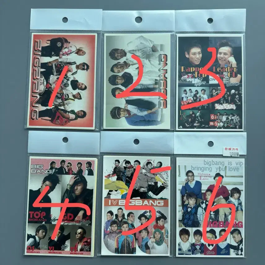 [BUNJANG] Big Bang 2007-2008 Unofficial Fan-Made Stickers / [고전문구] 빅뱅 2007~2008 비공굿 스티커 옛날문구