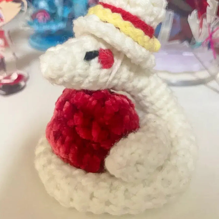 [BUNJANG] Hazbin Hotel Lucifer Crochet Snake Plush / [급처] 해즈빈호텔 루시퍼 뱀 코바늘 인형