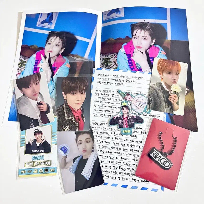 [BUNJANG] BOYNEXTDOOR Riwoo Knock On Concert Photocard, Topper, Paper Set / 보이넥스트도어 보넥도 boynextdoor 리우 팬미팅 knock on 낙원 콘서트 포카 앨포 토퍼 세트