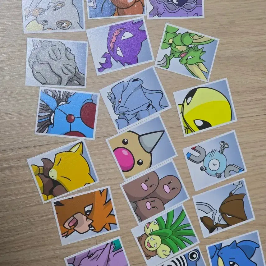[BUNJANG] Pokemon ID Photo Stickers - Kanto Region (Various Characters) / 포켓몬 증명사진 스티커 관동 가챠 탕구리 뿔충이 스라크 고우스트 닥트리오 나시 캐이시 코일 등