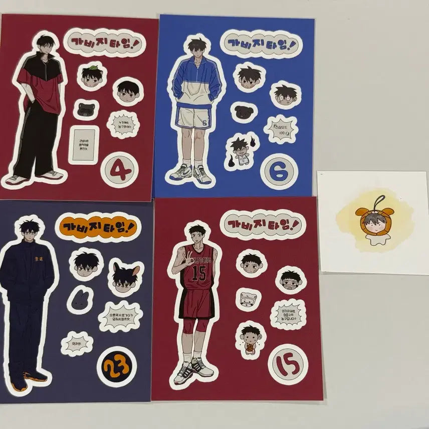 [BUNJANG] Garbage Time Arang Sticker Set (Jeon Young-joong, Gi Sang-ho, Choi Jong-soo, Jo Jae-seok) / 가비지타임 아랑님 스티커 전영중 기상호 최종수 조재석