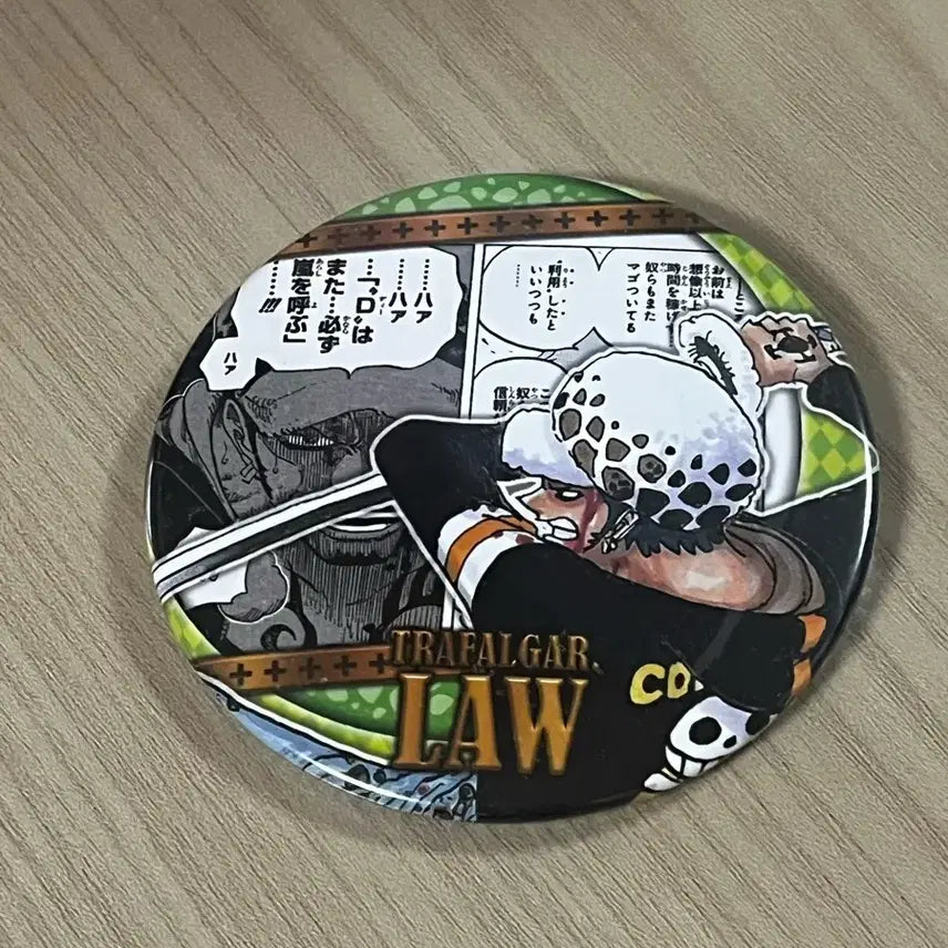 [BUNJANG] One Piece Trafalgar Law Original Art Can Badge Jump Shop / 원피스 HEROES 캔뱃지 원화 점프샵 트라팔가 로우