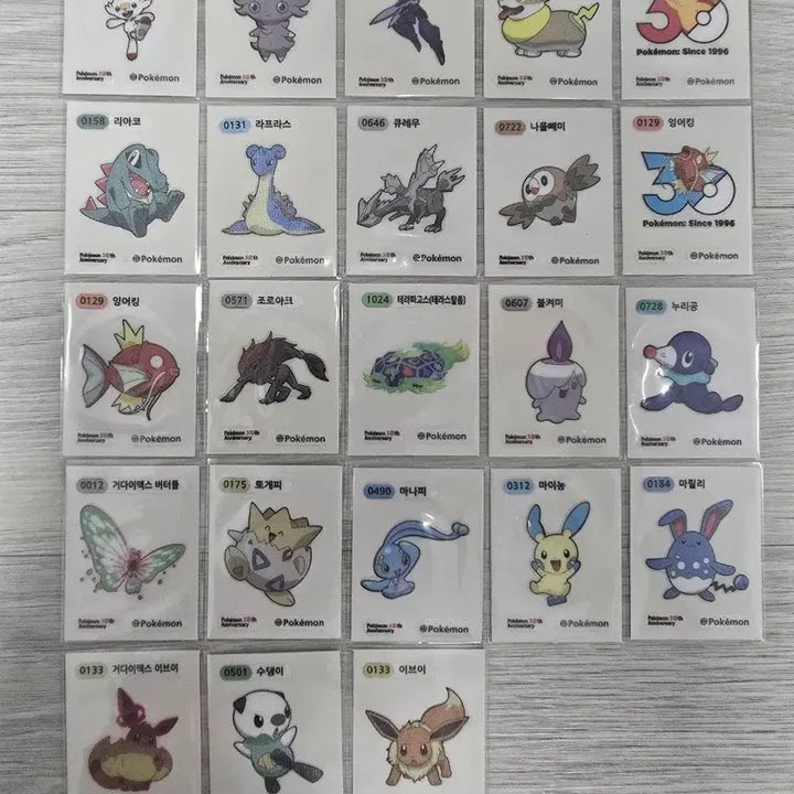 [BUNJANG] Pokemon Sticker Collection / 포켓몬 띠부씰 판매