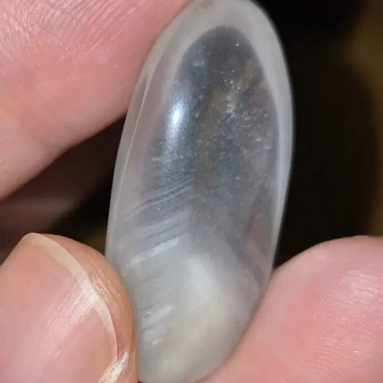 [BUNJANG] Rare White Phantom Quartz Rough Stone Cabochon / 희귀! 안개가 서린 화이트 팬텀쿼츠 원석 캐보션 광물 희귀수정