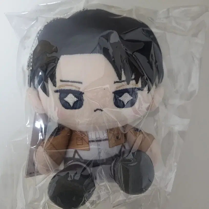 [BUNJANG] Attack on Titan Levi Plush (Otsuwari Tappunui) / [미개봉 새상품]진격의 거인 리바이 인형 (오쓰와리 타피누이)