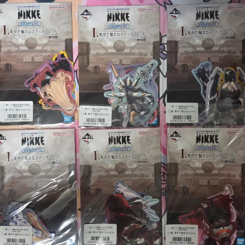 [BUNJANG] Nikke Ichiban Kuji Chapter 6 Prize I Stickers Full Set Bundle / 니케 제일복권 챕터6 I상 스티커 전종 일괄