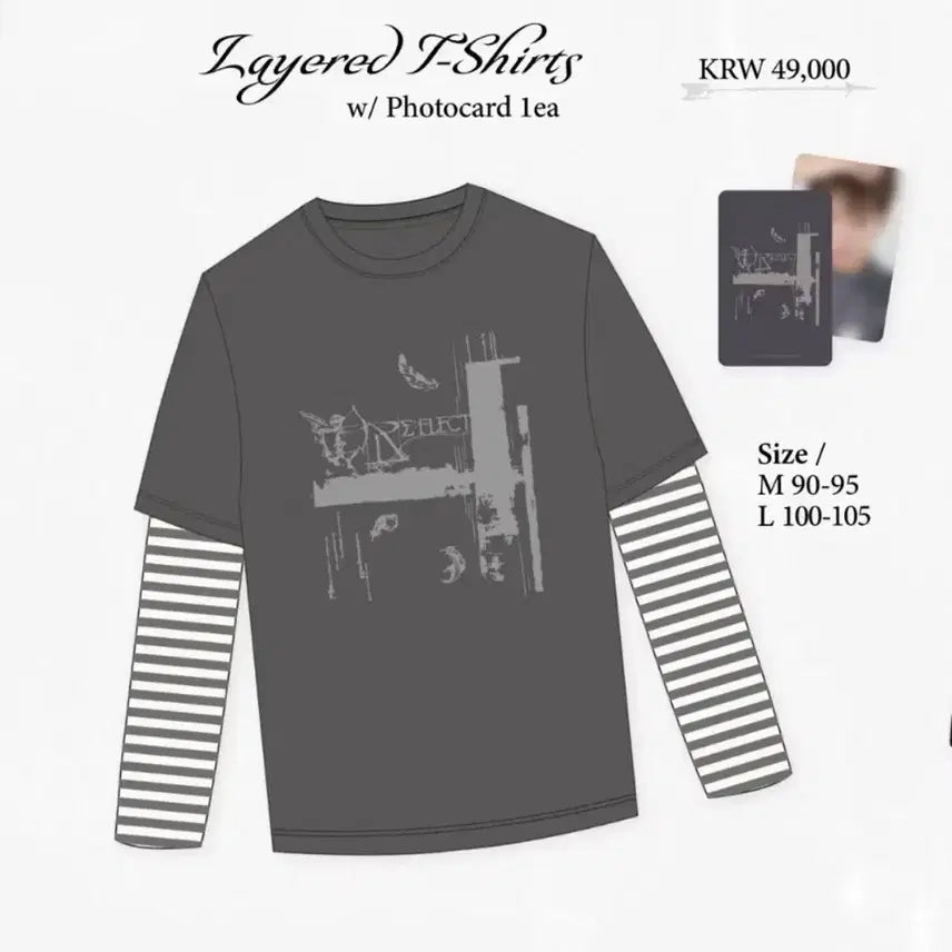 [BUNJANG] Park Jihoon Reflect Popup Layered T-Shirt with Photocard / 박지훈 리플렉트 팝업 옷 티셔츠 포카포함