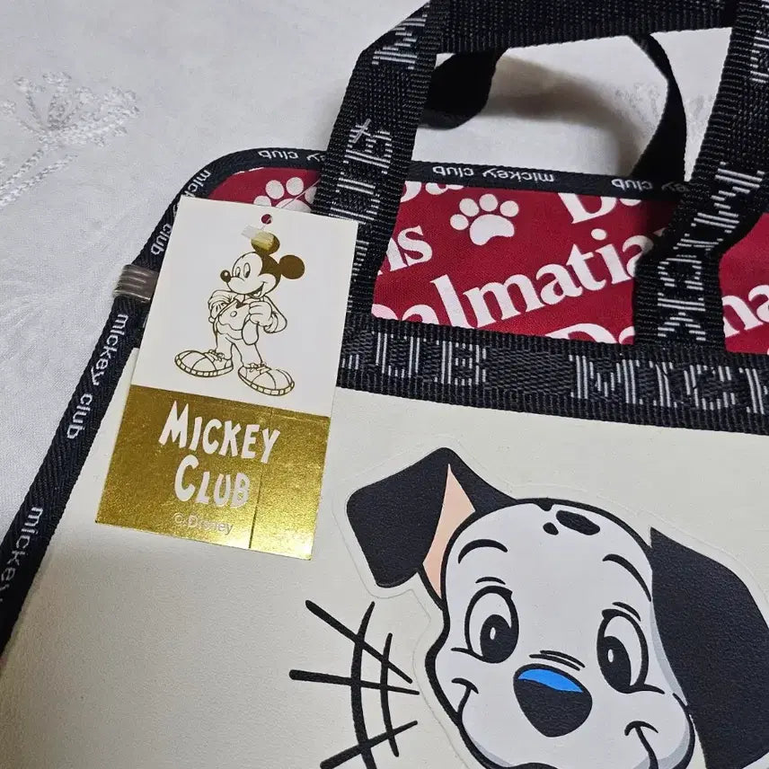 [BUNJANG] Mickey Club Disney Dalmatian Accessory Bag Vintage Stationery Authentic Retro Decor Goods / 미키클럽 디즈니 달마시안 보조가방 고전문구 정품 레트로 빈티지 소품 방꾸 굿즈 강아지