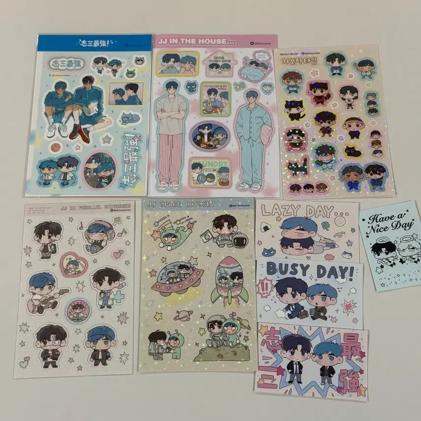 [BUNJANG] Garbage Time Ang-i Sticker Set: Junjaeng, Sungjunsu, Jinjaeyu / 가비지타임 앙이님 스티커 준쟁 성준수 진재유