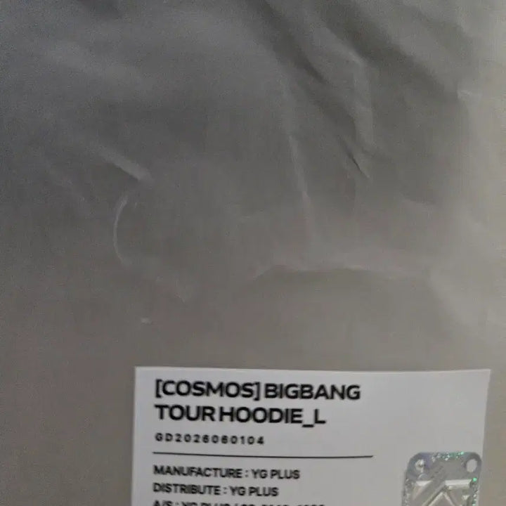 [BUNJANG] BIGBANG 20th Anniversary World Tour XX Cosmos Hoodie / 빅뱅 20주년 월드투어 XX 코스모스 후드새상품
