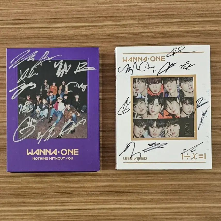 [BUNJANG] Wanna One Park Ji Hoon Hwang Min Hyun Signed Album Bundle Set / 워너원 비매 싸인앨범 2개 일괄 박지훈 황민현 wannaone 사인