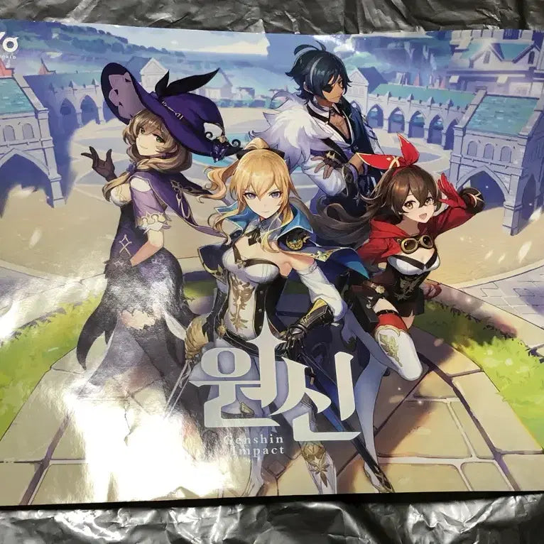 [BUNJANG] Genshin Impact HoYoVerse Booth Large Poster G-STAR Exclusive Kaeya Lisa Jean Amber / 원신 미호요부스 대형 포스터 지스타 방문 특전 케이아 리사 진 엠버