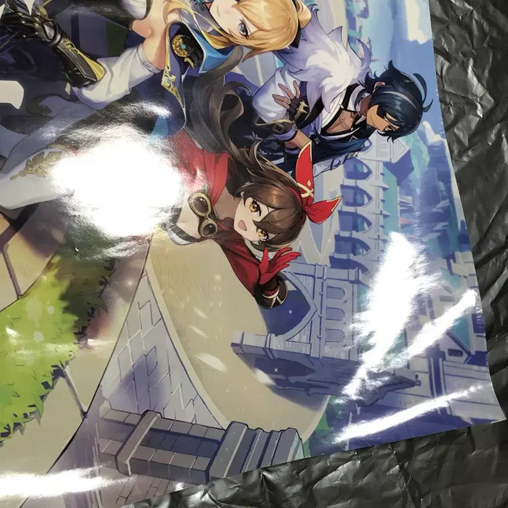 [BUNJANG] Genshin Impact HoYoVerse Booth Large Poster G-STAR Exclusive Kaeya Lisa Jean Amber / 원신 미호요부스 대형 포스터 지스타 방문 특전 케이아 리사 진 엠버